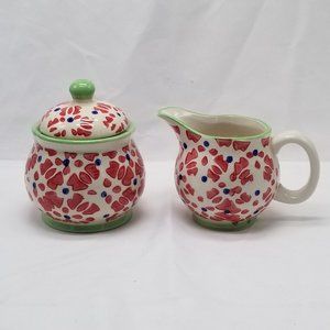 Signature Housewares Creamer & Sugar Set Print 10-1